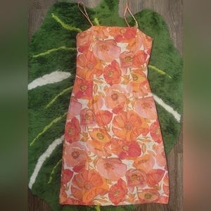 Ann Taylor 100% silk fitted dress